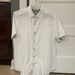 Robert Graham White Short Sleeve Button Down Shirt